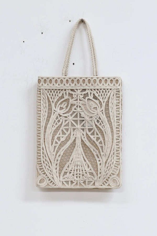 mame kurogouchi linen floral tote MM11 AC403